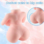 1.2Lb Mini Sex Doll Male Masturbator, Female Torso Pocket Pussy Adult Love Doll With 3D Beads Realistic Vaginal Sex Toy Men,Small Sex Stroker For Men With Big Boobs Butt Soft Vagina Textured