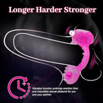 Male Vibrating Cock Rings, Silicone Penis Ring For Couples Pleasure, Men Ejaculation Delay Erection Enhance Adult Erotic Sex Toys, 2 Packs