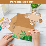 100 Sets Blank Brown Note Cards & Envelopes, 4 x 6 Inch, 92 lb Cardstock