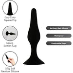 Silicone Anal Butt Plug 4.5'', Adult Sex Toy, Classic Sex Toy, Black
