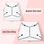 King Size Bed Bondage & Strap-On Vibrating Dildo Sex Toys