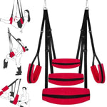 Sex Swing Sex Toys For Couples, Ceiling & Door Sex Swings With Widened Neck Lumbar Hip Pads & Adjustable Sex Straps, Bdsm Bondage Restraints Sex Toy Adult Toys For Sex Game, Holds Up To 300 Lbs, Red