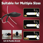 Penis Ring Vibrator Clitoral Stimulator With Vibrating Cock Ring Sex Toy For Men With G Spot Clitoris Vibrator Rechargeable Waterproof 10 Vibrations Adult Male Female Couples Pleasure?Black?