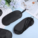 6 Pcs Eye Mask Sleep Masks Bulk Soft Breathable Blackout Eye Cover for Side Sleeper, Black Blindfold Sleeping Mask with Adjustable Straps for Travel Blindfold Meditation Nap Women Men Kids