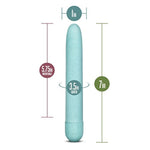 Gaia Eco Plant-Based 7" Slim Multispeed Vibrator In Aqua Made Of Sustainable Biofeel™ Worlds First Plant Based Vibe For Vagina And Anal Play Premium Eco Vibrating Pleasure Adult