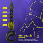 Male Sex Toys Anal Plug, Vibrating Butt Plug With 10 Modes? Anal Beads Prostate Massager For Women & Men, Waterproof Silicone 3 Vibrating Motor G Spot Stimulator Adult Sex Toy For Men