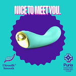 Blush Aria Luscious Af G-Spot Vibrator For Women - Rumbly 7-Mode Silicone Rechargeable Vibrating Wand W/Rumbletech Motor - Ipx7, Ultrasilk Smooth, Magna Charge Usb - Couples Adult Sex Toy - (Teal)