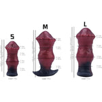 Barghest Silicone Butt Plug Ergonomic Design Body-Safe Material Perfect For Beginners & Advanced Users Anchor Shaped Base, Ideal For Comfortable Anal Play & Extended Wea (Red, S)