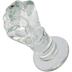 Glass Crystal Anal Plug Fist Hand Butt Plug, G-Spot Anal Pleasure Trainer, Transparent Extra Large Sm Anal Plugs Butt Plug Dildo Penis For Women Men Masturbation (M)