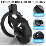 Male Chastity Cage Devices, Lightweight Sissy Chastity Cage With 8 Adjustable Cock Rings And Invisible Lock, Man Penis Exercise Bondage Gear & Accessories Couple Bdsm Adult Sex Toys Game