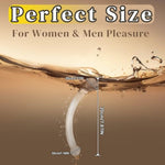 Double Ended Glass Dildos-7.87 Inch G-Spot Prostate Massager Anal Plug Toys With Different Size Ends Double Buttplug Training Men Women And Couples Fetish Masturbator Sex Toys