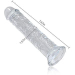 Liquid Silicone Double Ended Dildo+Tpe Realistic Transparent Anal Dildos With Strong Suction Cup For Women Men Couple Gay Lesbian