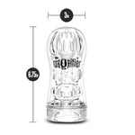 Blush M For Men 6.75" Magnifier Self-Lubricating Masturbator, Multiple Pleasure Chambers, Perfectflo Mimics Blowjbs, Ultra Soft Squeezable Realistic Pussy Stroker - Pocket Adult Sex Toy Men - (Clear)