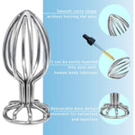 Anal Plug,Metal Buttplug,Hollow Out Anal Toys,Anal Sex Toys For Beginners And Advanced Users,Sex Toy For Vagina,Anal Training But Plug,Plug Anal For Couples (Small), Silver