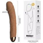 360° Vibrator Rotating Dildo Wearable Clitoral Thrusting 10 Modes Realistic Anal Dildo G-Spot Prostate Sex Toys (Brown)