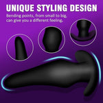 Silicone Anal Plug,Pack Of 4 Silicone Anal Plugs Training Set With Flared Base Prostate Sex Toys For Beginners Advanced Users(Coloured)