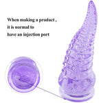 Tentacle Dildo, 7.9 In Purple Dildo With Suction Cup For Hand- Play,Huge Octopus Sex Toys For Women And Couple