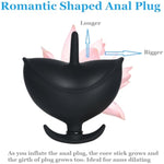 Inflatable Anal Plug, Anal Pump, Flexible-Sized Butt Plug, Anal Sex Toy, Flower Shape Removable Butt Plug, Anus Expander Anal Dildo For Unisex Gay Lgbt Sex Game Prostate Massager