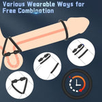 7 Pcs Silicone Penis Ring Set Sex Toys For Men,Men'S Erection Sex Aid Men’S Shaft For Erection Enhancing, Soft Stretchy Male Sex Toys, Adult Toys For Couples Pleasure(Black)