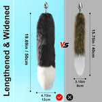 Fox Tail Plug with Detachable Butt Plug and Thickened Extended Tail
