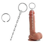 Stainless Steel Urethral Sound Plug Catheter Sounds Penis Plug Urethral Dilators For Men Urethral Stimulation Masturbation Sex Toy (5.11 Inch)