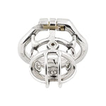 Male Spiked Chastity Device Stainless Steel Cock Cage Penis Ring Virginity Lock Chastity Belt K1355 (55Mm/ Xl Size)