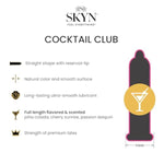 Cocktail Club Flavored Condoms, 10 Count & Selection Non-Latex Condoms Variety Pack - 12 Count