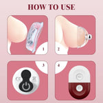 Nipple Toys Vibrator Sex Toys, Remote Control Vibrator Adjustable Nipple Clamps Massager With 10 Powerful Modes, Bdsm Sucking Toys Rechargeable Vibrating Nipple Clips For Women Couples Pleasure