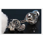 Wearable Tail Anal Plug Cute Plush Ball With Lamp, Cosplay Game Accessorie Luminous Anal Plug Sex Toy With Bell(Pink,S)