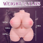 2.1 Lbs Mini Bbw Sex Doll Men Masturbation, Small Love Doll Torso For Man Adult Sex Dolls With Big Fat Boobs And Ass, Portable Male Sex Toys Sex Stroker With 3D Realistic Textured