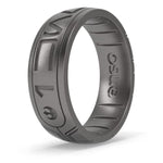 Star Wars Silicone Ring - I Know You - Comfortable And Flexible Design - Aurebesh - Platinum - Size 9