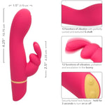 Love Bunny Vibrating “G” Bunny Waterproof Silicone Rechargeable G-Spot Rabbit Vibrator Pink - Se-0619-50-3