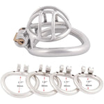 Stainless Steel Small Male Chastity Device Ergonomic Design Cock Cage S250 (1.97 Inch / 50Mm)