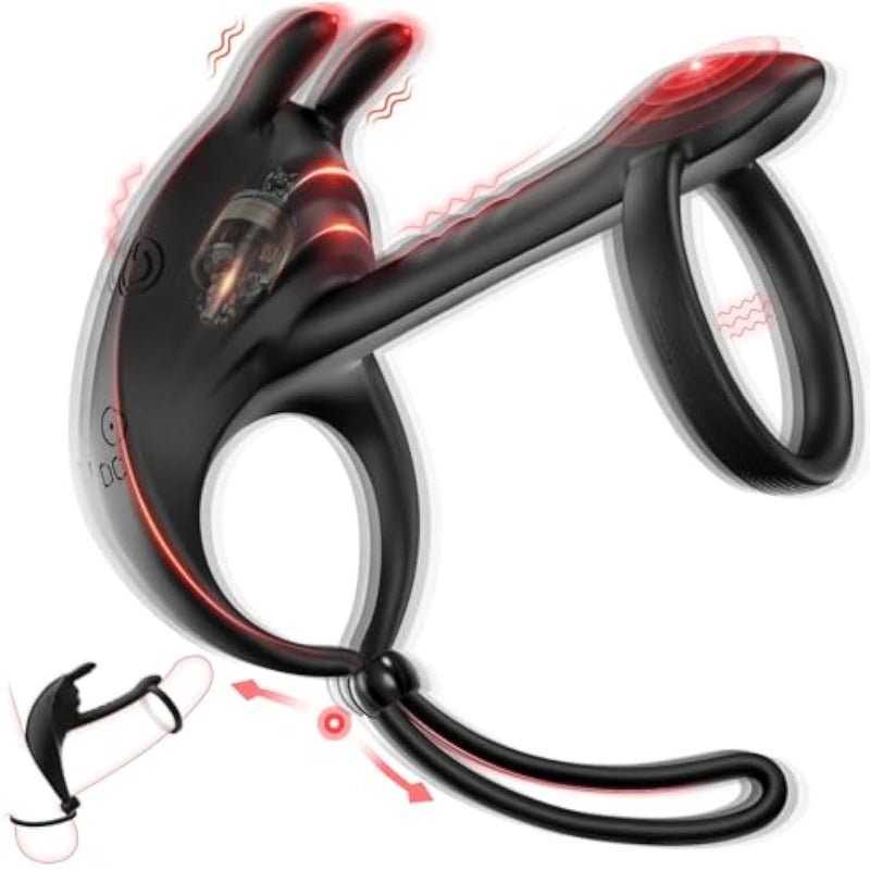 Vibrating Male Masturbator - Male Masturbators Sex Toys For Men With 2 Penis Ring Adult Sex Toy Vibrators Cock Sleeve With 7 Vibrations