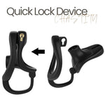 Negative Chastity Device with 3 Curved Hook Rings and Anti-Off Belt for Men's Bondage Gear