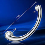 7.8 Inch G-Spot Massage Metal Wand - 1.52 Pounds Double Ended Stainless Metal Massager Prostate Anal Vaginal Masturbation Stick Sex Toy For Women Men Couple
