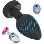 Anal Plug Adult Sex Toy- 2Pcs Butt Plug Wireless Remote Control, Adult Sex Toys Anal Plug Vibrating Men Prostate Massager With 10 Frequency Vibrating, Anal Toys Sex Plug Vibrator All Mens Women