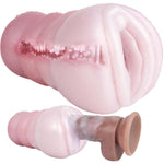 Single Vaginal Channel Pink Male Masturbator Pocket Masturbation Sleeve, Animal Reusable Male Masturbation Cup Sucking Adult Sex Toy, Pink Penis Simulation Blowjob Machine Stroker(6145)