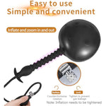 Silicone Inflatable Butt Plug Soft Anal Hook Ass Plug With Quick Release Valve And Pumb Huge Sex Dildo Buttplug For Men, Women And Beginners