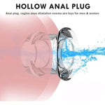 Transparent Hollow Anal Plug Enema Butt Plug Anal Peeking Vagina Anus Dilator For Adult Anal Sex Toys Universal For Gay Couples Lesbian And Straight Bdsm Games