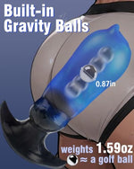 Magnetic Inflatable Butt Plug Dildo, Inflatable Anal Plug Knot Buttplug