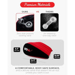 Sex Pillow - 27 Degree Wedge Pillow For Sex - For Deeper Penetration - Sex Wedge Toy For Couples - Waterproof Velvety Finish With A Non-Slip Base