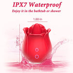 Rose Toy Vibrator For Women, Tongue Licking Mini Clitoral Vibrator Stimulator With 9 Vibrating Pleasure For Clitoris & Nipple Stimulation, Adult Sex Toys & Games For Women Couples