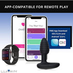 Lumen Interactive Vibrating Butt Plug - Led Anal Vibrator Four Play Modes - Bluetooth App-Controlled Couples Massager To Connect Anywhere In The World - Body-Friendly And Waterproof - Black