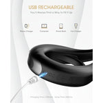 Vibrating Cock Ring Sex Toys For Men Couple, Flexible Silicone Penis Ring Vibrator With 9 Powerful Settings For Clitoris & Testicles Stimulation, Male Adult Sex Toys