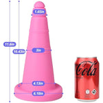 Large Butt Plug Pink Ice Cream Cone Anal Plug Liquid Silicone Anal Cone Dildo For Anal Training Super Soft Anal Dildo Anal Stretcher Adult Sex Toys For Men Women Expert (Xl)