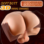 10.7 Lb Male Sex Doll With Flexiable 360° Realistic Dildo, 2 In1 Adult Torso Sex Dolls With Huge Cock For Female Masturbation, Tight Anal Butt For Gay Sex Toys, Unisex Masturbator For Men Women Couple