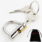 Titanium Pa Ring Locked Chastity Piercing Device with 5mm Lock Thickness