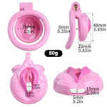 Sissy Male Chastity Cage Small Chastity Devices Sissy Penis Cage Cock For Men - K3212 (Pink)