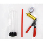 2.71""*8.66"" Metal Penis Pump With Vacuum Gauge, Vacuum Penis, Manual Penis Pump For Men, Male Penis Endurance Trainer Fitness Workout Penis Physical Trainer Bdsm, Transparent